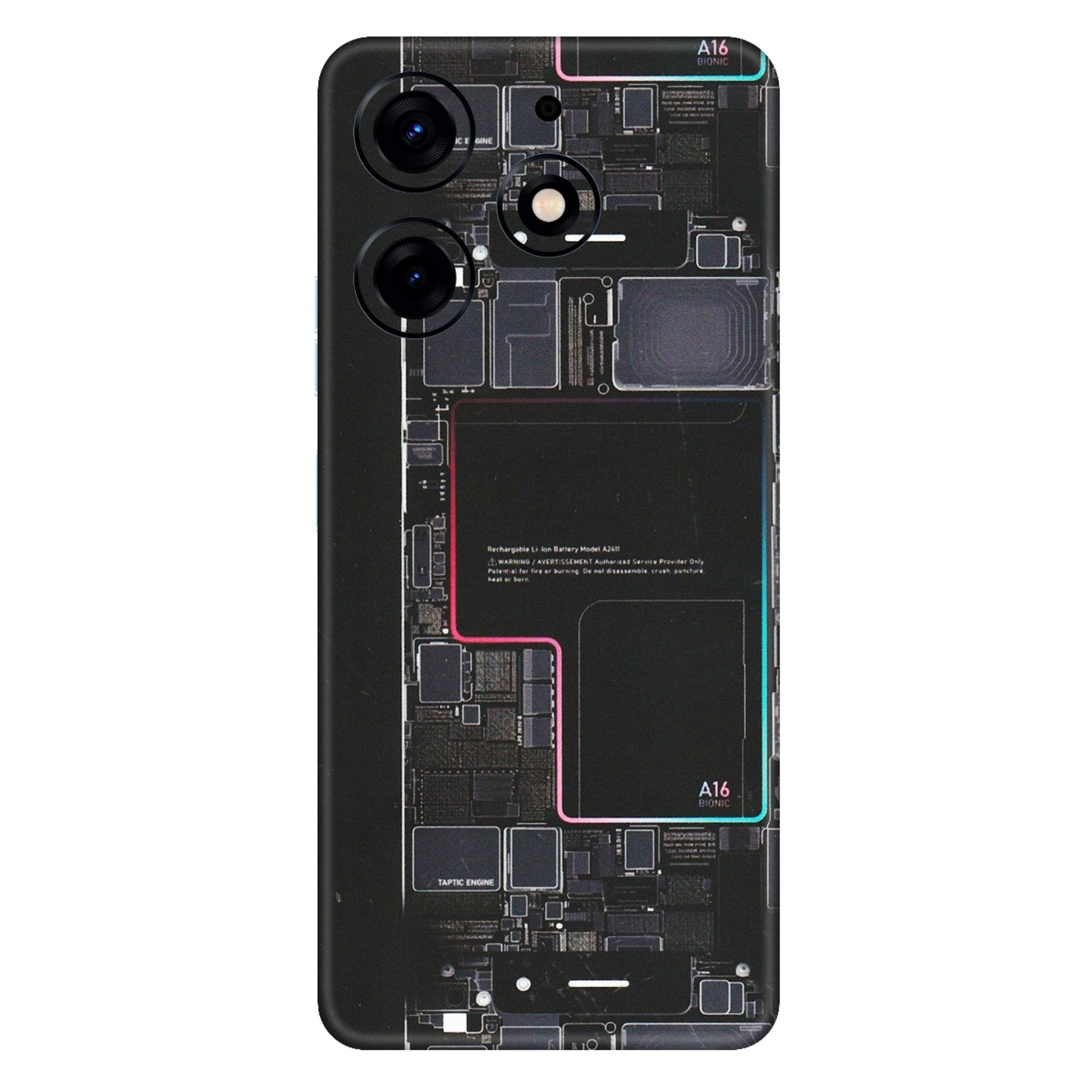 Tecno Phone Skins (All Models) - Motherboard Circuit Layout - Matte Finish (M-117) Tecno Spark 10 PRO