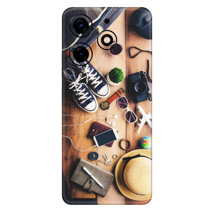 Tecno Phone Skins (All Models) - Travel Wanderlust - Matte Finish (M-133) Tecno Spark 10 PRO