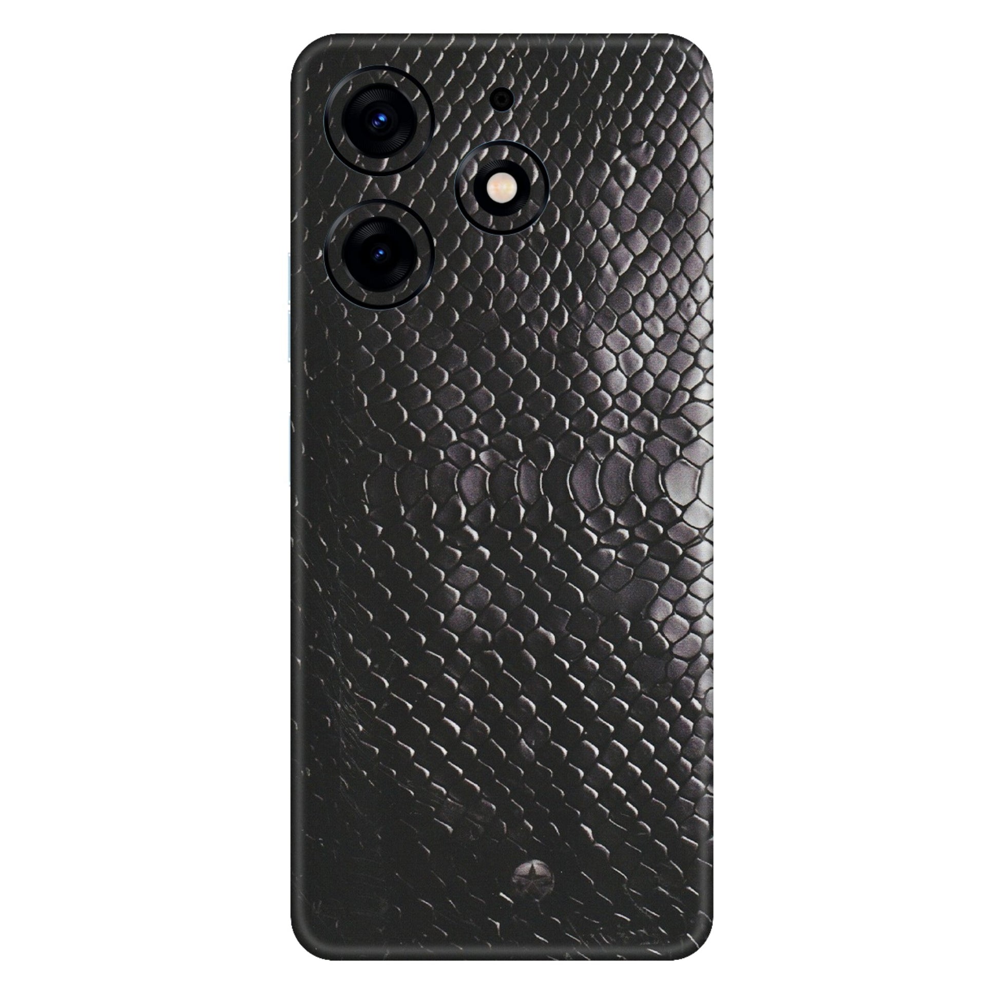 Tecno Phone Skins (All Models) - Black Snack Leather - Matte Finish (M-147) Tecno Spark 10 PRO