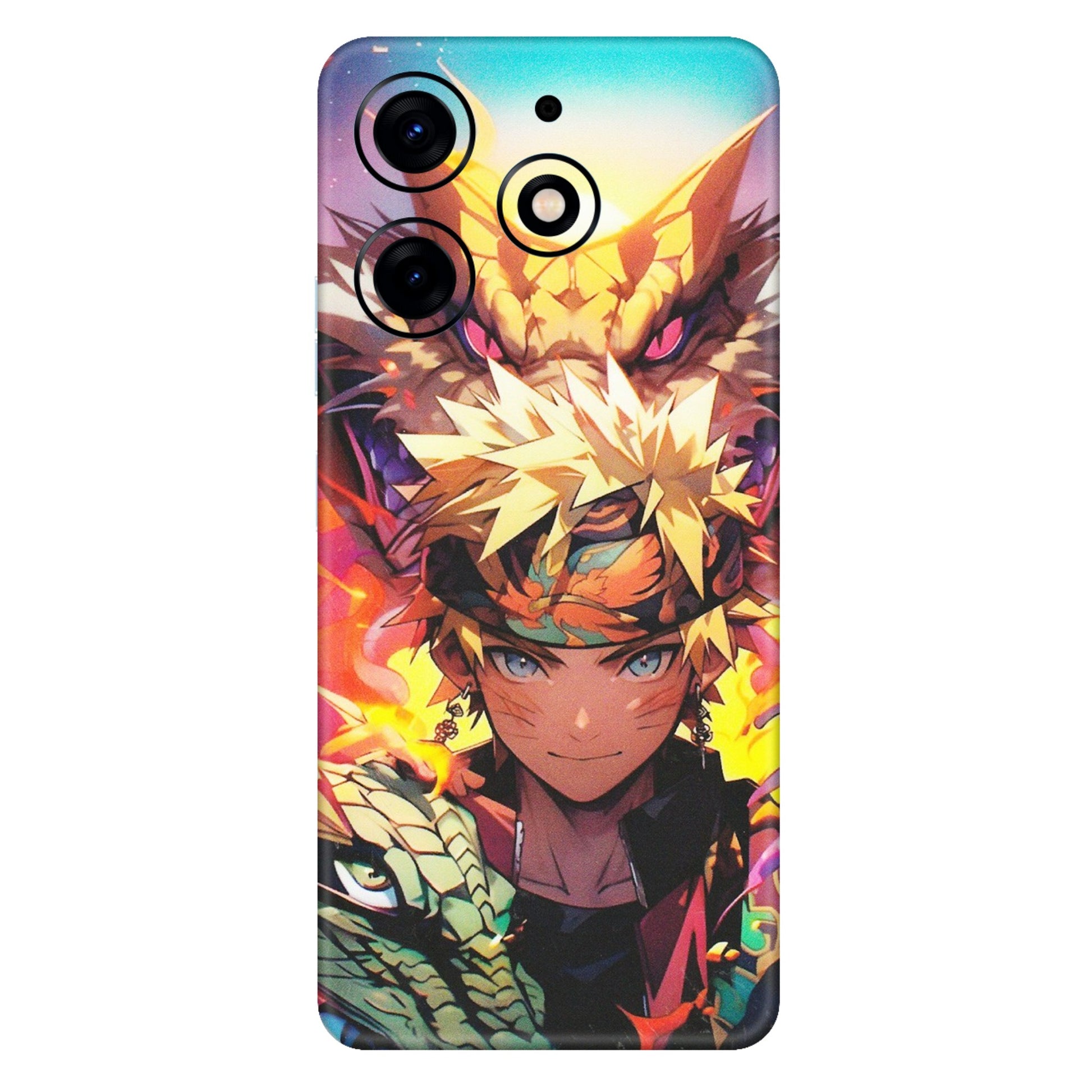 Tecno Phone Skins (All Models) - Angry Naruto Anime - Matte Finish (M-148) Tecno Spark 10 PRO