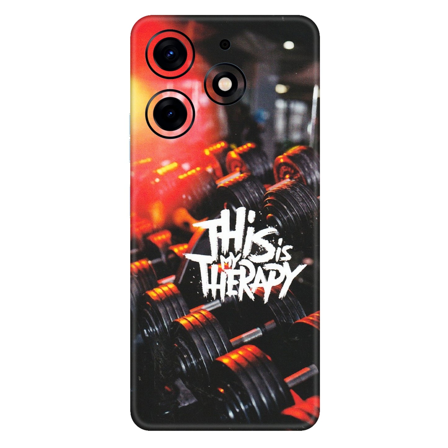 Tecno Phone Skins (All Models) - GYM Lover Therapy - Matte Finish (M-160) Tecno Spark 10 PRO