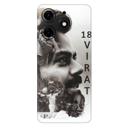 Tecno Phone Skins (All Models) - Virat Kohli Cricketer - Matte Finish (M-163) Tecno Spark 10 PRO