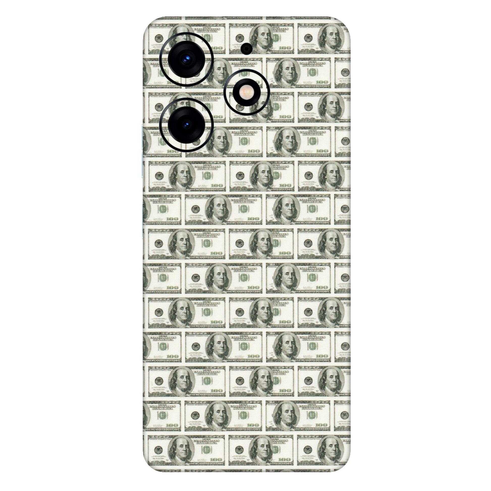 Tecno Phone Skins (All Models) - I Love Dollars - Matte Finish (M-40) Tecno Spark 10 PRO