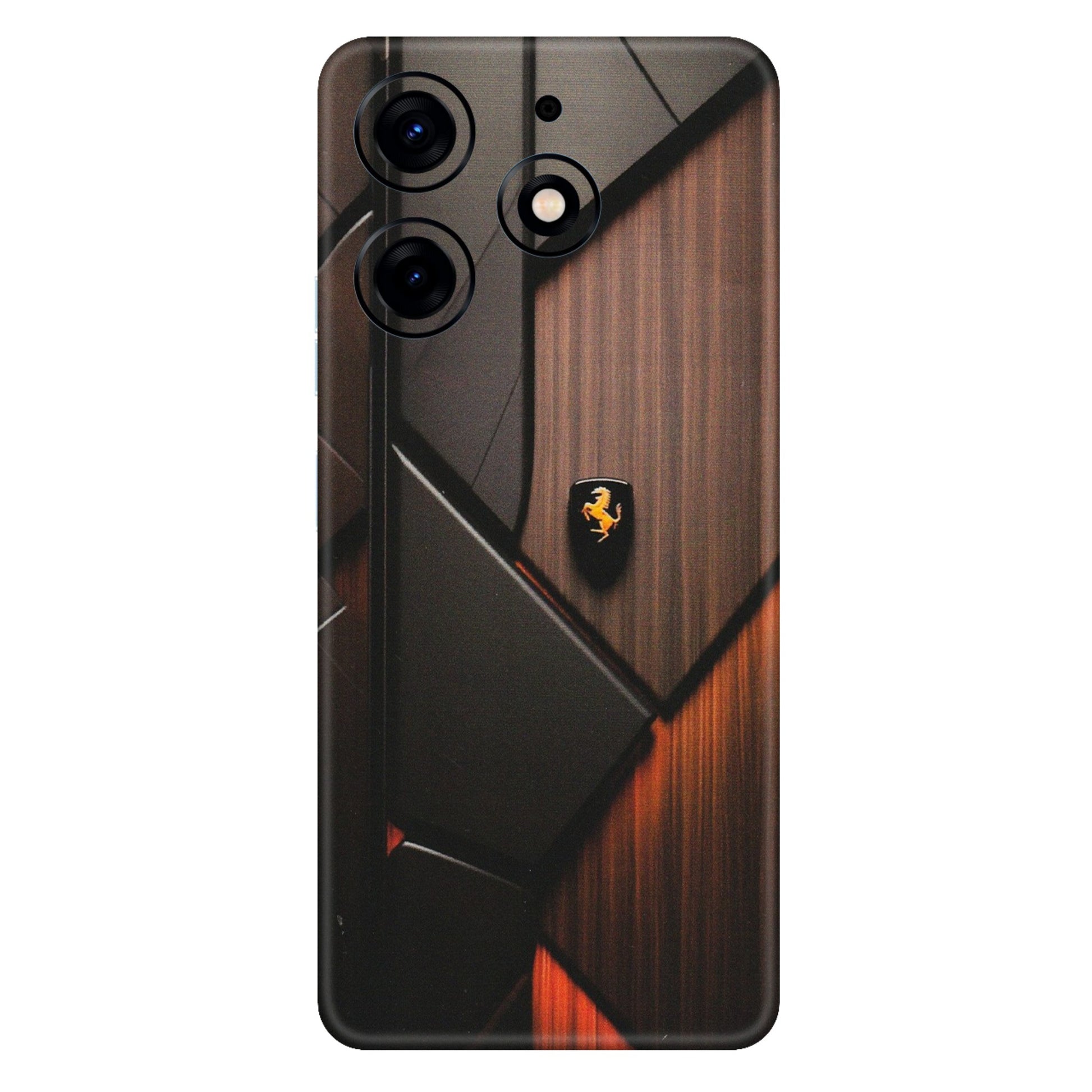 Tecno Phone Skins (All Models) - Lambo Beauty Wood Pattern Sober - Matte Finish (M-51) Tecno Spark 10 PRO