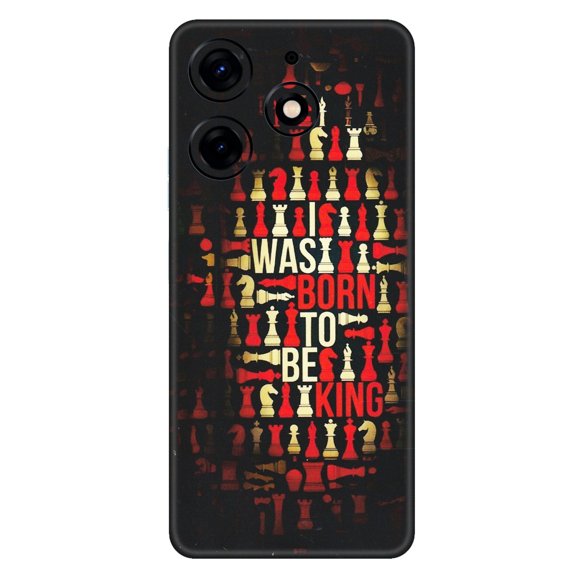 Tecno Phone Skins (All Models) - Born To Be King - Matte Finish (M-73) Tecno Spark 10 PRO