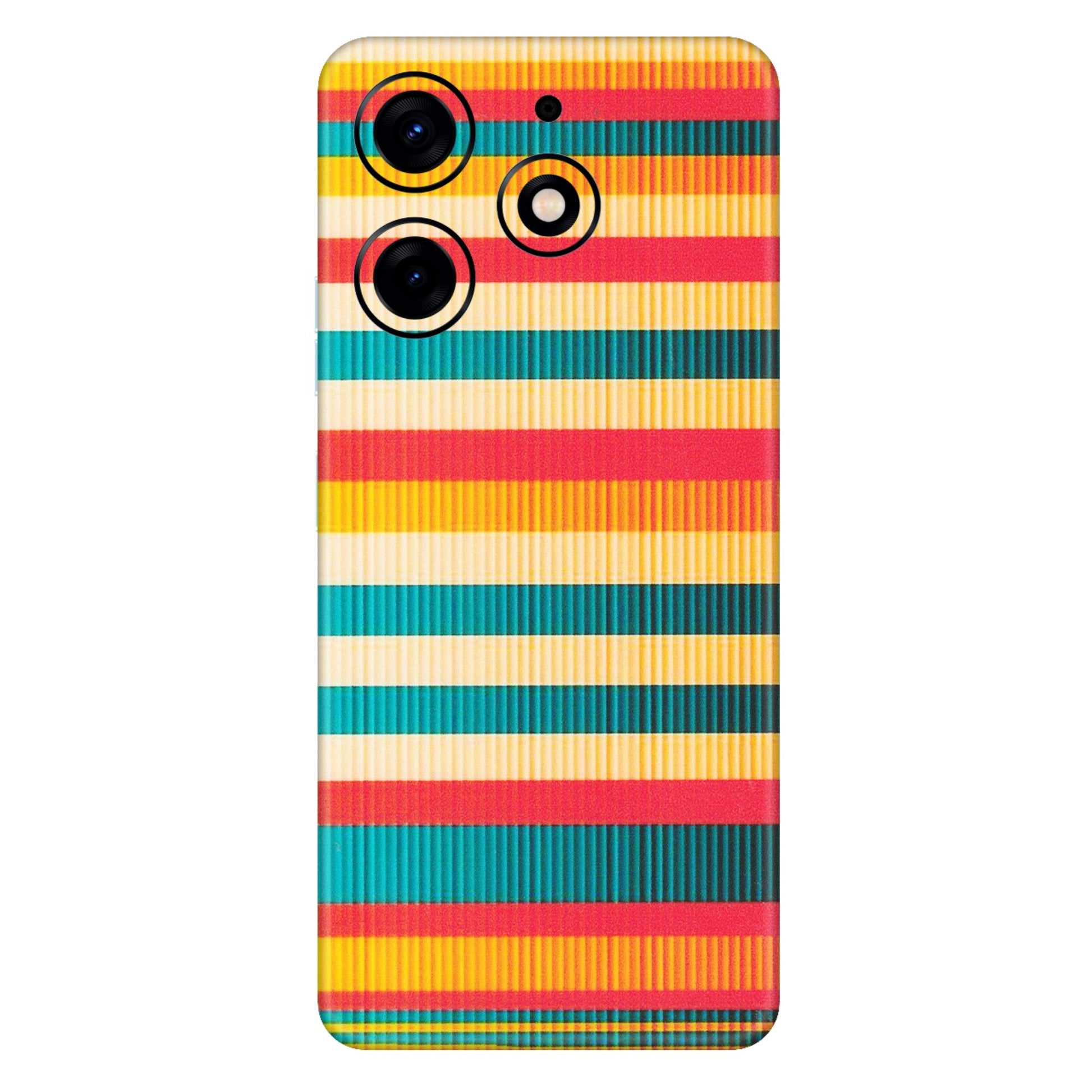 Tecno Phone Skins (All Models) - Colourful Stripes Soothing Effect - Matte Finish (M-86) Tecno Spark 10 PRO