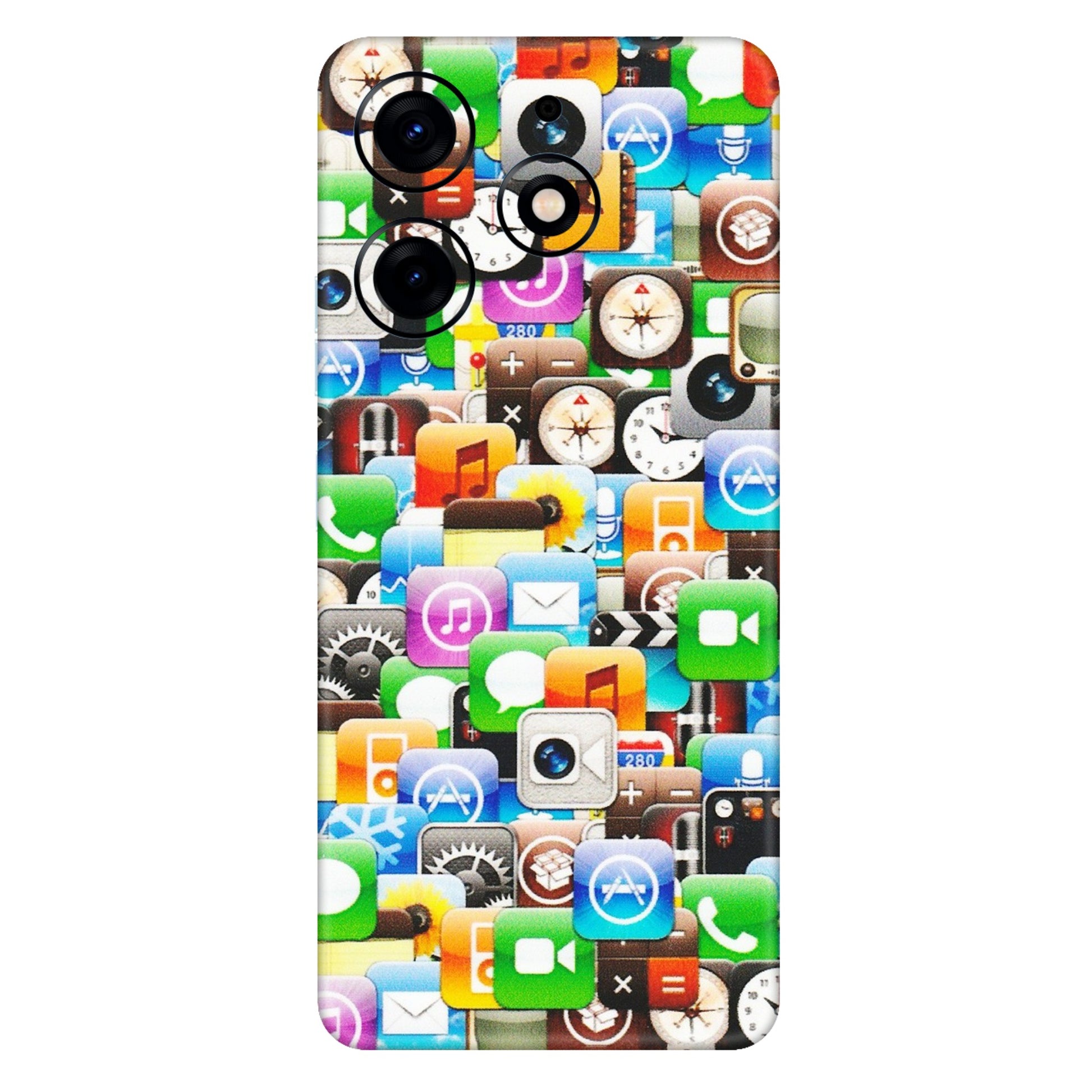 Tecno Phone Skins (All Models) - All Apple Icons - Matte Finish (M-93) Tecno Spark 10 PRO