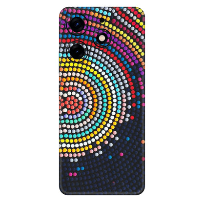 Tecno Phone Skins (All Models) - Rainbow Dot Mandala - Matte Finish (M-97) Tecno Spark 10 PRO