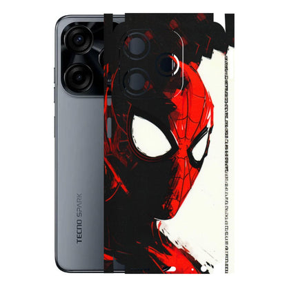 Tecno Phone Skins (All Models) - Spiderman Killer Face - 3D Embossed Finish (L-17) Tecno Spark (5G) 10C