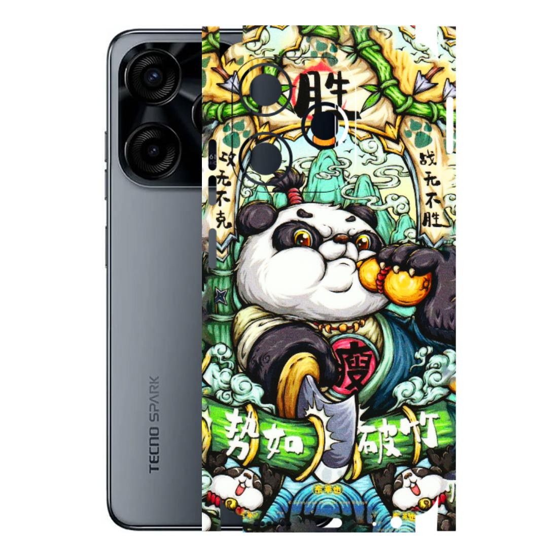Tecno Phone Skins (All Models) - Royal Rich Panda - 3D Embossed Finish (L-170) Tecno Spark (5G) 10C