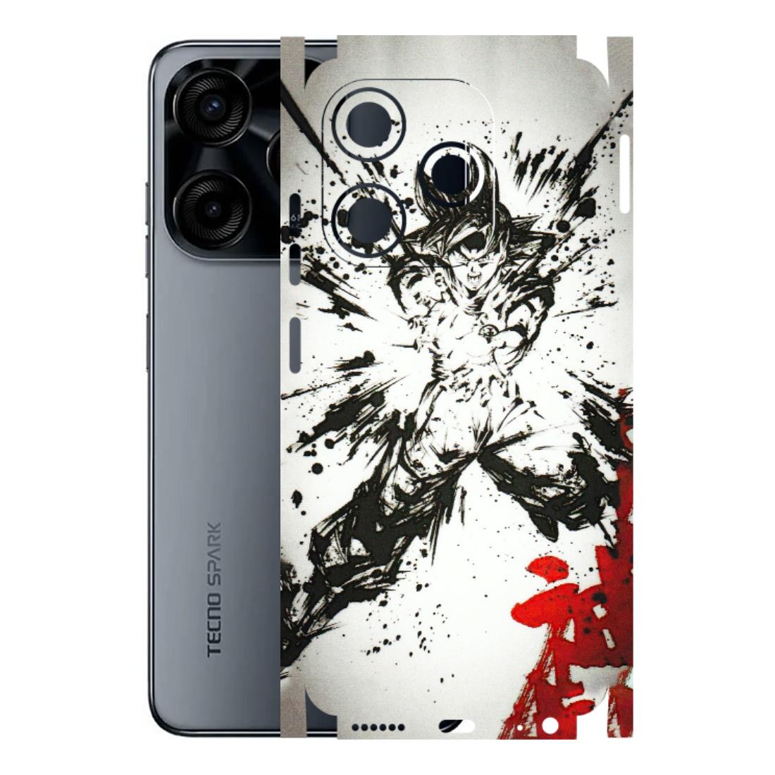 Tecno Phone Skins (All Models) - DBZ - 3D Embossed Finish (L-206) Tecno Spark (5G) 10C