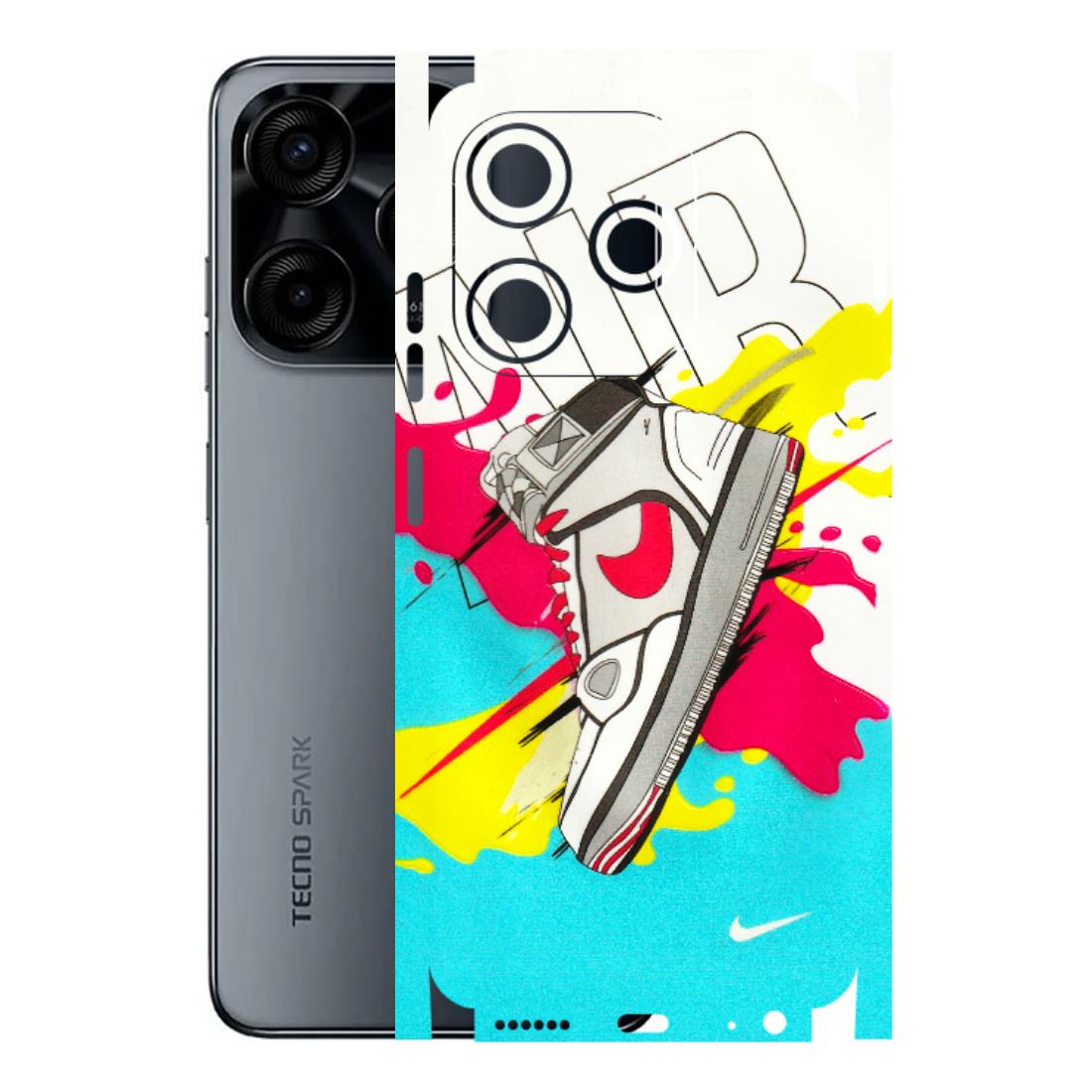 Tecno Phone Skins (All Models) - Sneaker - 3D Embossed Finish (L-207) Tecno Spark (5G) 10C