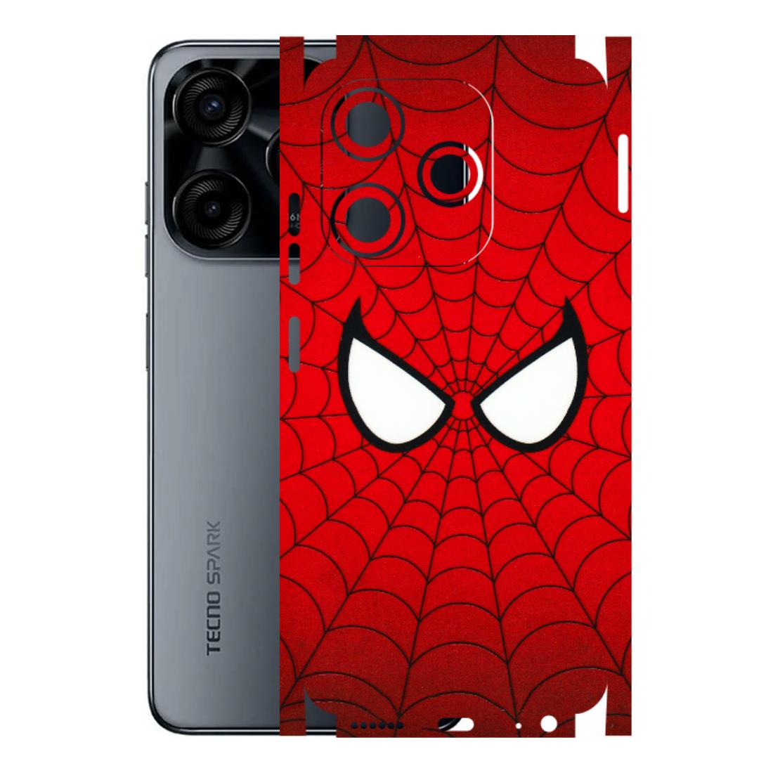 Tecno Phone Skins (All Models) - Spidey Eyes - 3D Embossed Finish (L-257) Tecno Spark (5G) 10C