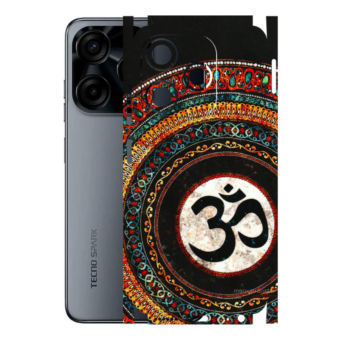 Tecno Phone Skins (All Models) - Aum Chant Abstract - 3D Embossed Finish (L-42) Tecno Spark (5G) 10C