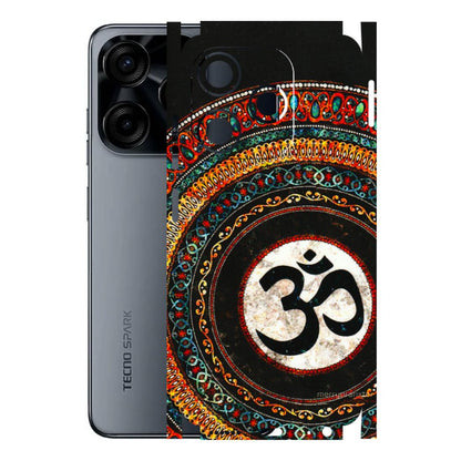 Tecno Phone Skins (All Models) - Aum Chant Abstract - 3D Embossed Finish (L-42) Tecno Spark (5G) 10C