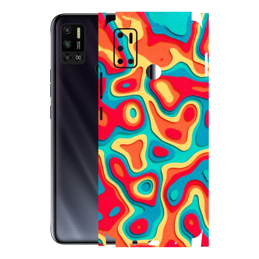 Tecno Phone Skins (All Models) - Abstract Swirl - 3D Embossed Finish (L-150) Tecno Spark 6 AIR