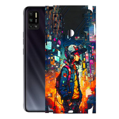 Tecno Phone Skins (All Models) - Street Anime Guy - 3D Embossed Finish (L-158) Tecno Spark 6 AIR