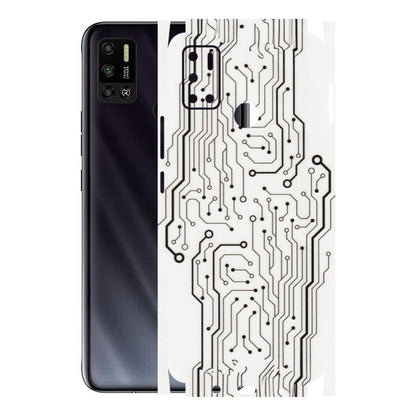 Tecno Phone Skins (All Models) - Tech Circuits - Transparent Finish (T-03) Tecno Spark 6 AIR