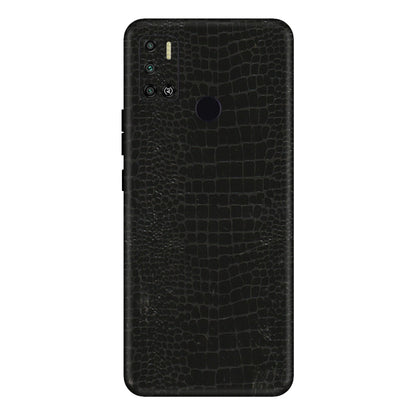 Tecno Phone Skins (All Models) - Snake Leather Black - 3D Embossed Finish (L-107) Tecno Spark 6 AIR