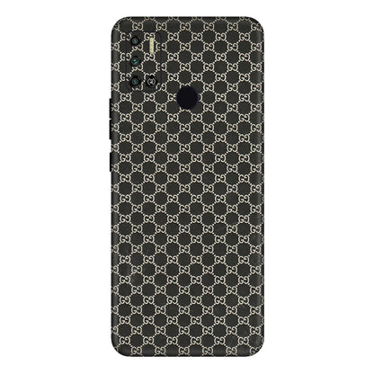 Tecno Phone Skins (All Models) - Black G Print - 3D Embossed Finish (L-109) Tecno Spark 6 AIR