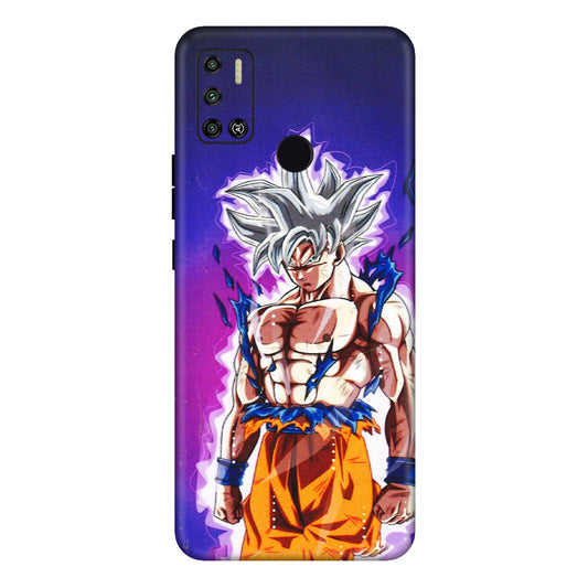 Tecno Phone Skins (All Models) - Goku Purple Anime - 3D Embossed Finish (L-147) Tecno Spark 6 AIR