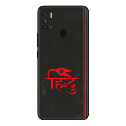 Tecno Phone Skins (All Models) - Hindu Black - 3D Embossed Finish (L-153) Tecno Spark 6 AIR