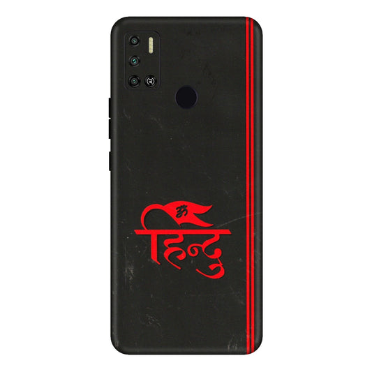 Tecno Phone Skins (All Models) - Hindu Black - 3D Embossed Finish (L-153) Tecno Spark 6 AIR