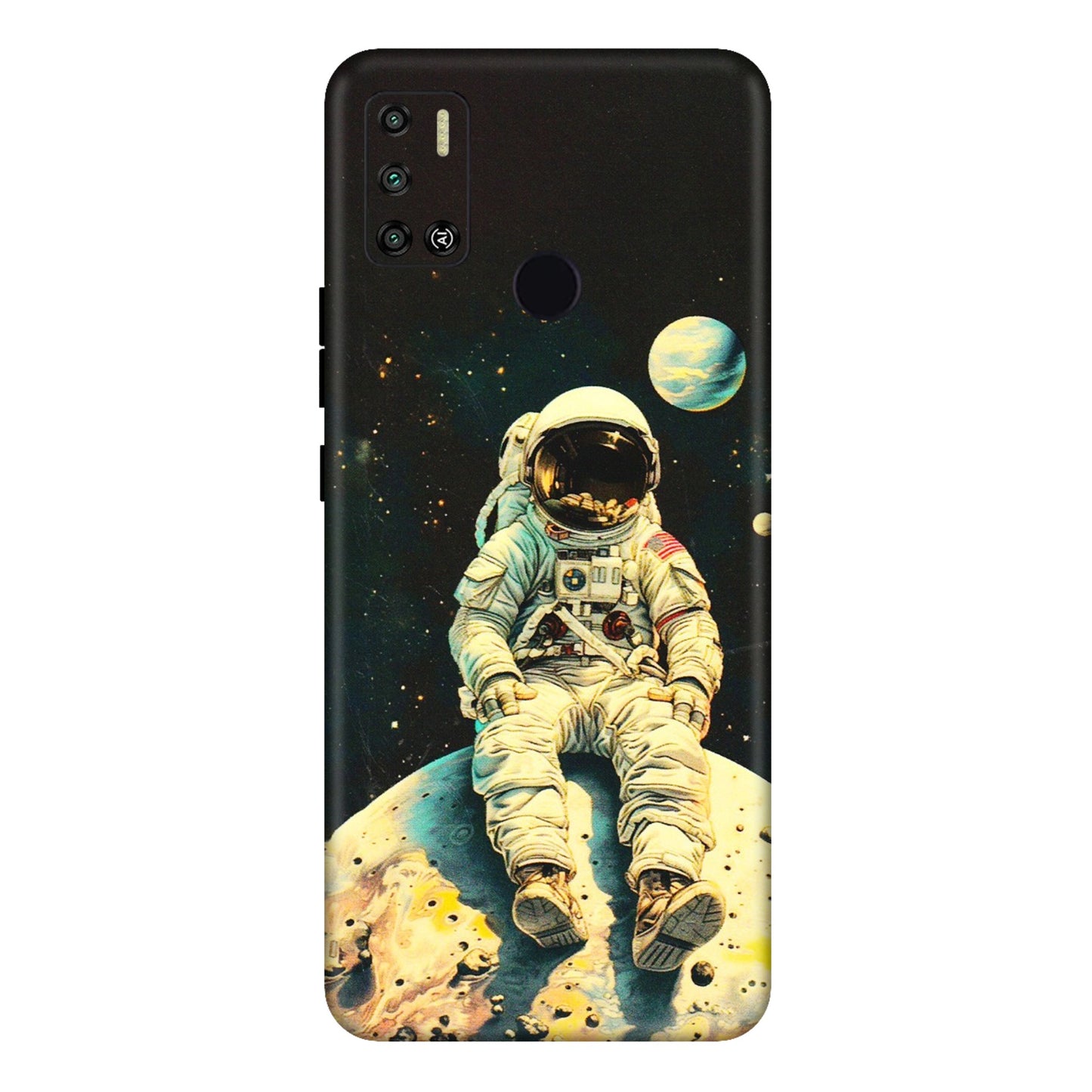 Tecno Phone Skins (All Models) - Astronaut in Space - 3D Embossed Finish (L-16) Tecno Spark 6 AIR