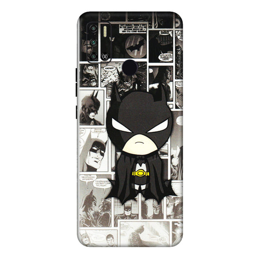 Tecno Phone Skins (All Models) - Toon Batman - 3D Embossed Finish (L-182) Tecno Spark 6 AIR