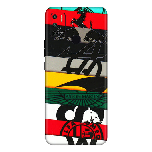 Tecno Phone Skins (All Models) - Multi Designer Brands - 3D Embossed Finish (L-187) Tecno Spark 6 AIR