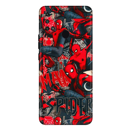 Tecno Phone Skins (All Models) - SpiderMan Cool - 3D Embossed Finish (L-188) Tecno Spark 6 AIR