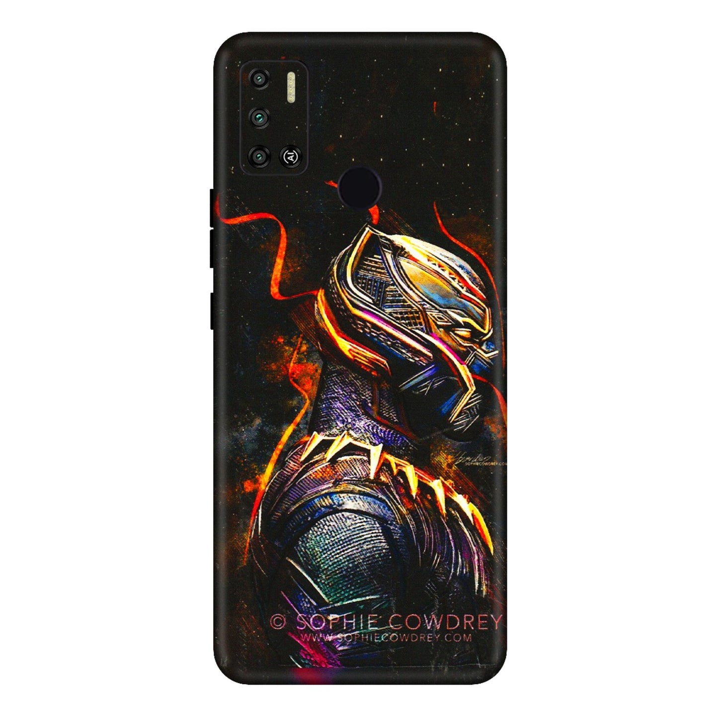 Tecno Phone Skins (All Models) - Black Panther - 3D Embossed Finish (L-190) Tecno Spark 6 AIR