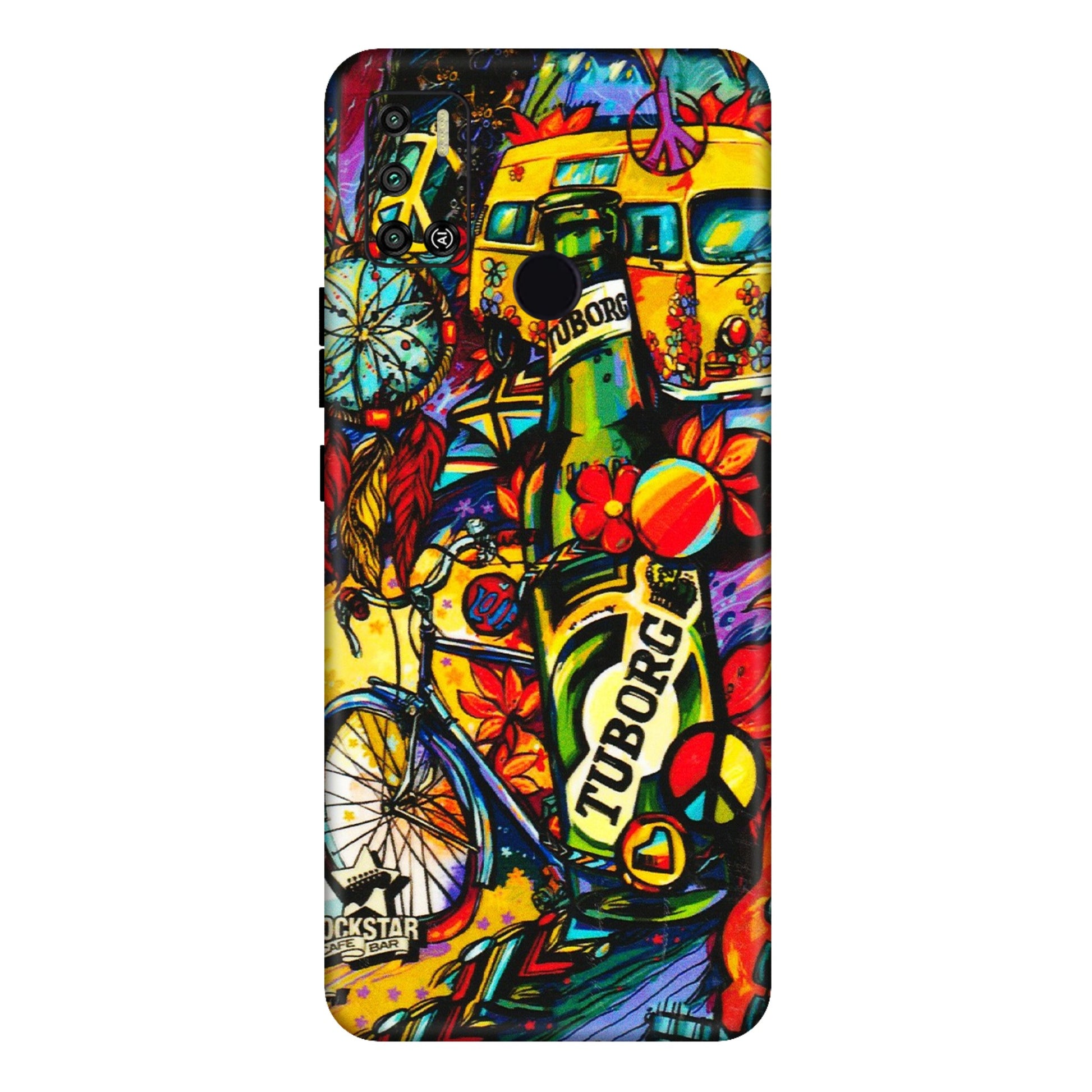 Tecno Phone Skins (All Models) - Cool Beer Bottle - 3D Embossed Finish (L-193) Tecno Spark 6 AIR