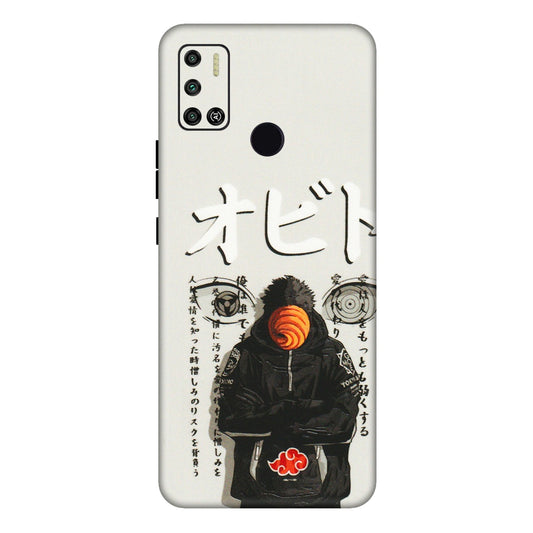Tecno Phone Skins (All Models) - Obito Anime Eye - 3D Embossed Finish (L-19) Tecno Spark 6 AIR