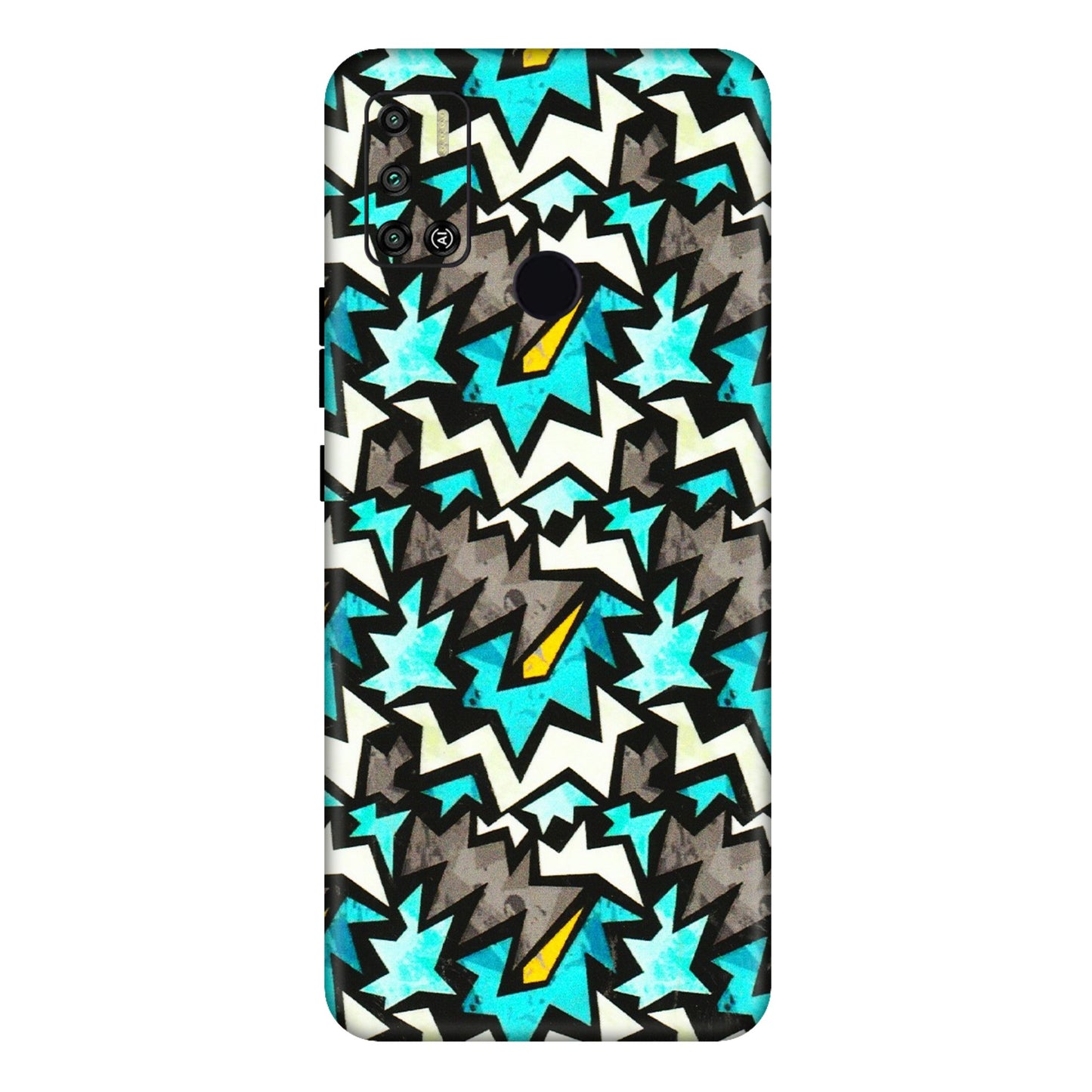 Tecno Phone Skins (All Models) - Funky Zig Zag - 3D Embossed Finish (L-223) Tecno Spark 6 AIR