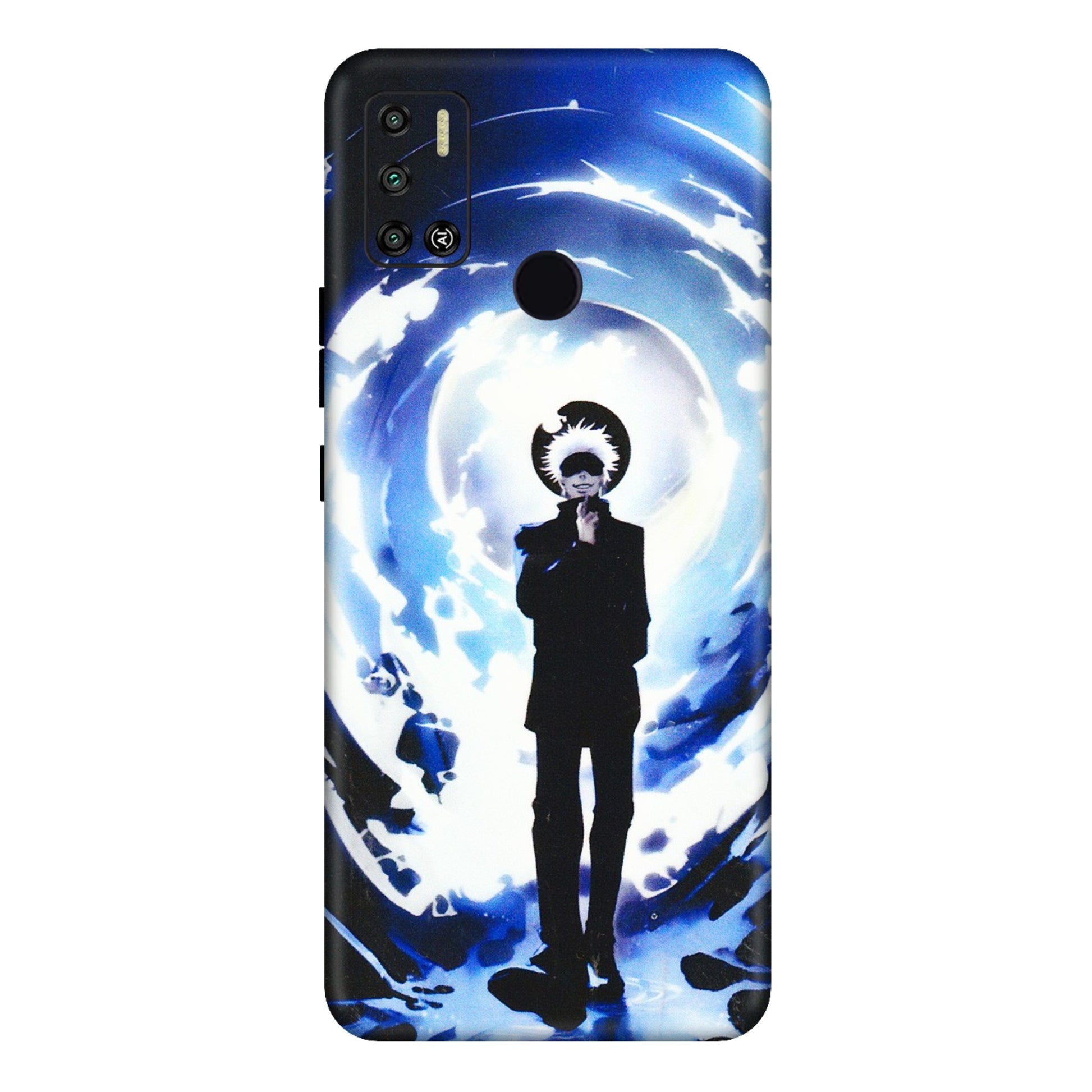 Tecno Phone Skins (All Models) - Satoru Gojo Dark Blue - 3D Embossed Finish (L-235) Tecno Spark 6 AIR