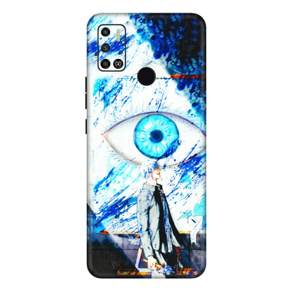 Tecno Phone Skins (All Models) - Gojo Satoru evil eye - 3D Embossed Finish (L-239) Tecno Spark 6 AIR