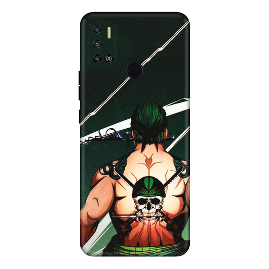 Tecno Phone Skins (All Models) - Zoro Anime - 3D Embossed Finish (L-23) Tecno Spark 6 AIR