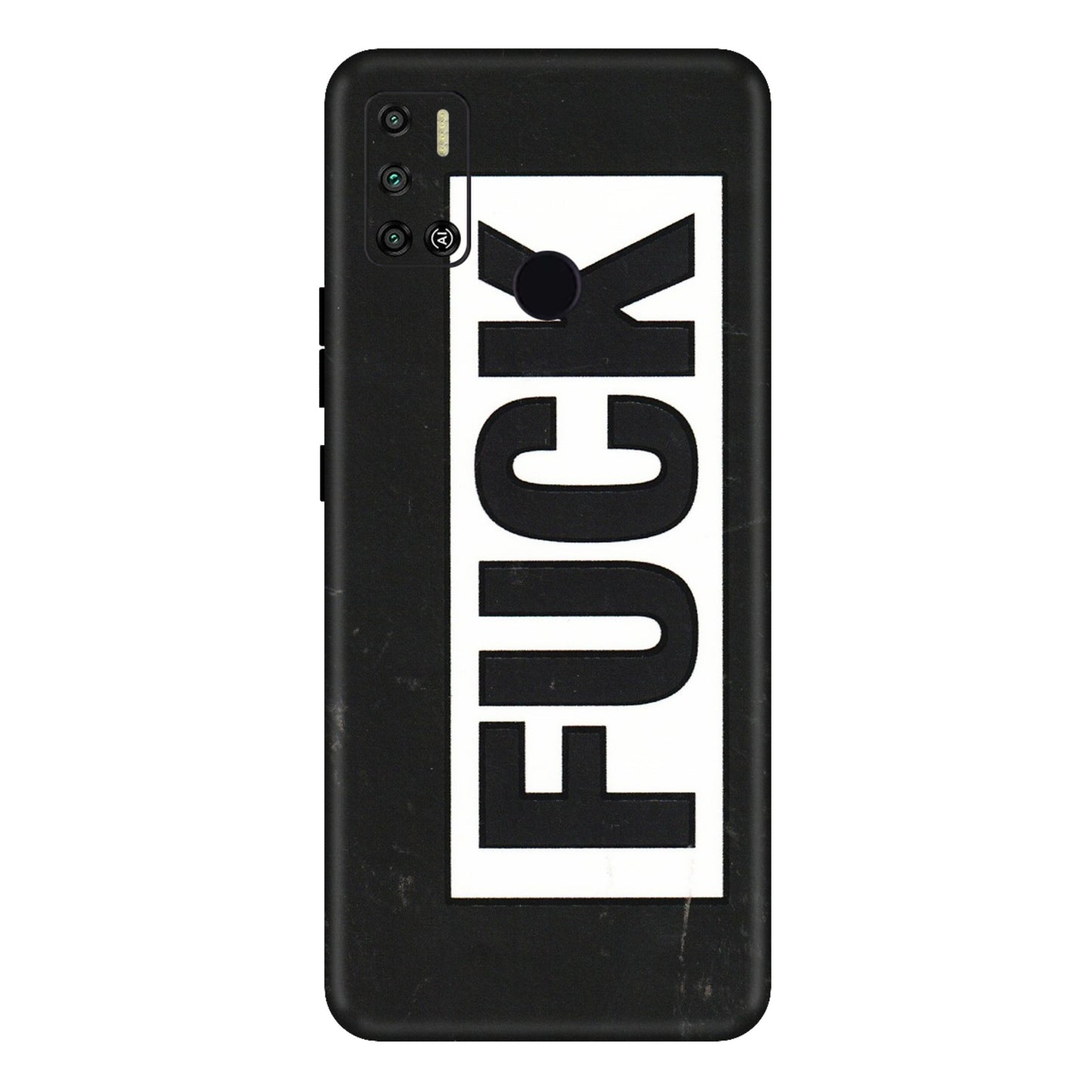 Tecno Phone Skins (All Models) - The F Word - 3D Embossed Finish (L-255) Tecno Spark 6 AIR