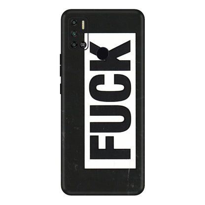 Tecno Phone Skins (All Models) - The F Word - 3D Embossed Finish (L-255) Tecno Spark 6 AIR