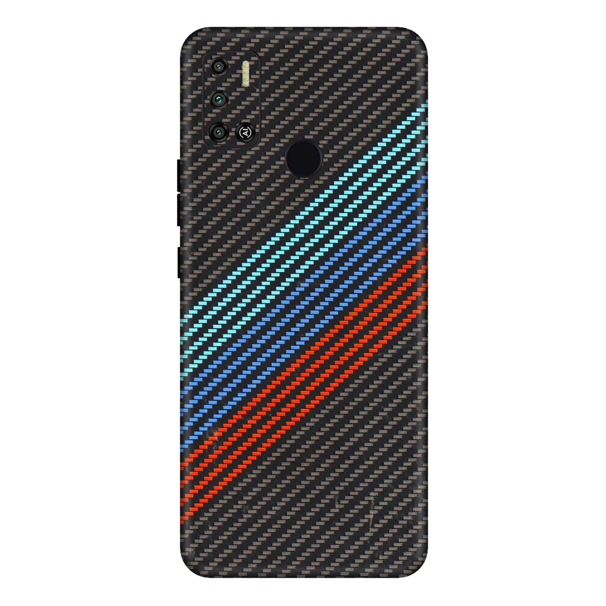 Tecno Phone Skins (All Models) - Carbon BM - 3D Embossed Finish (L-302) Tecno Spark 6 AIR
