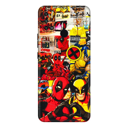 Tecno Phone Skins (All Models) - Spidy Wolverine - 3D Embossed Finish (L-310) Tecno Spark 6 AIR