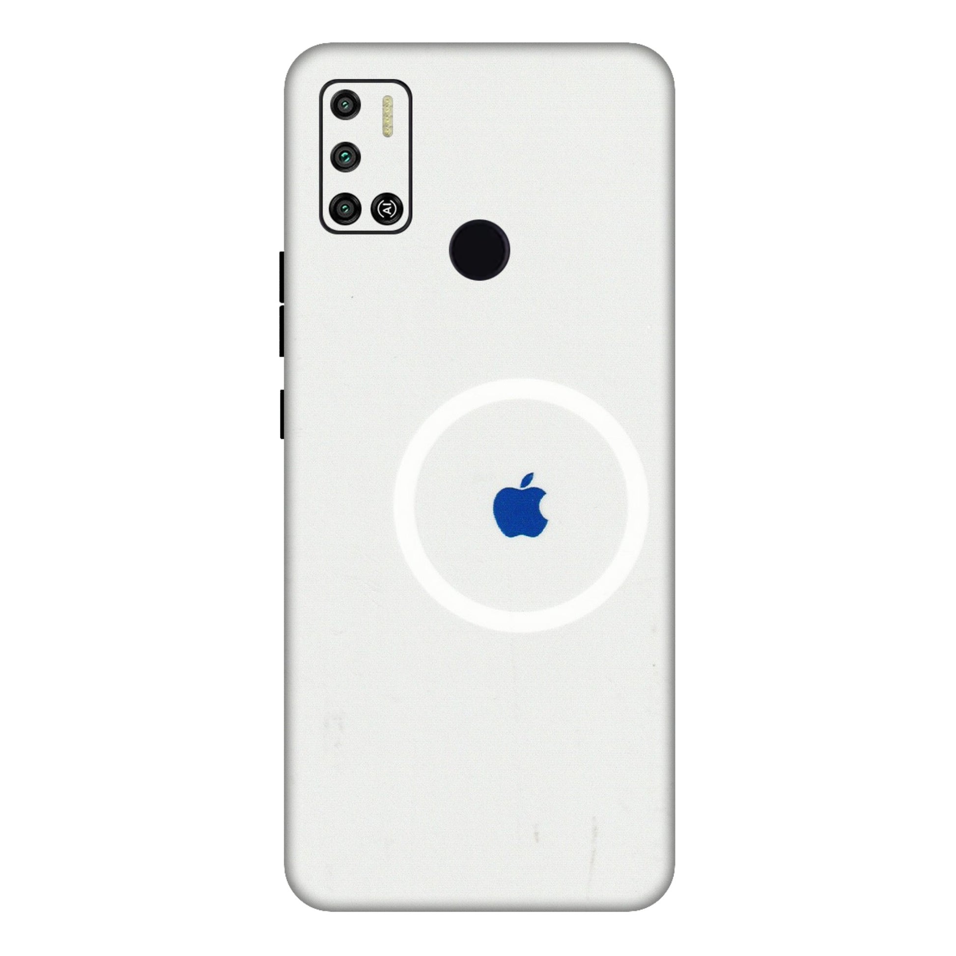 Tecno Phone Skins (All Models) - iPhone Magsafe Logo - 3D Embossed Finish (L-320) Tecno Spark 6 AIR