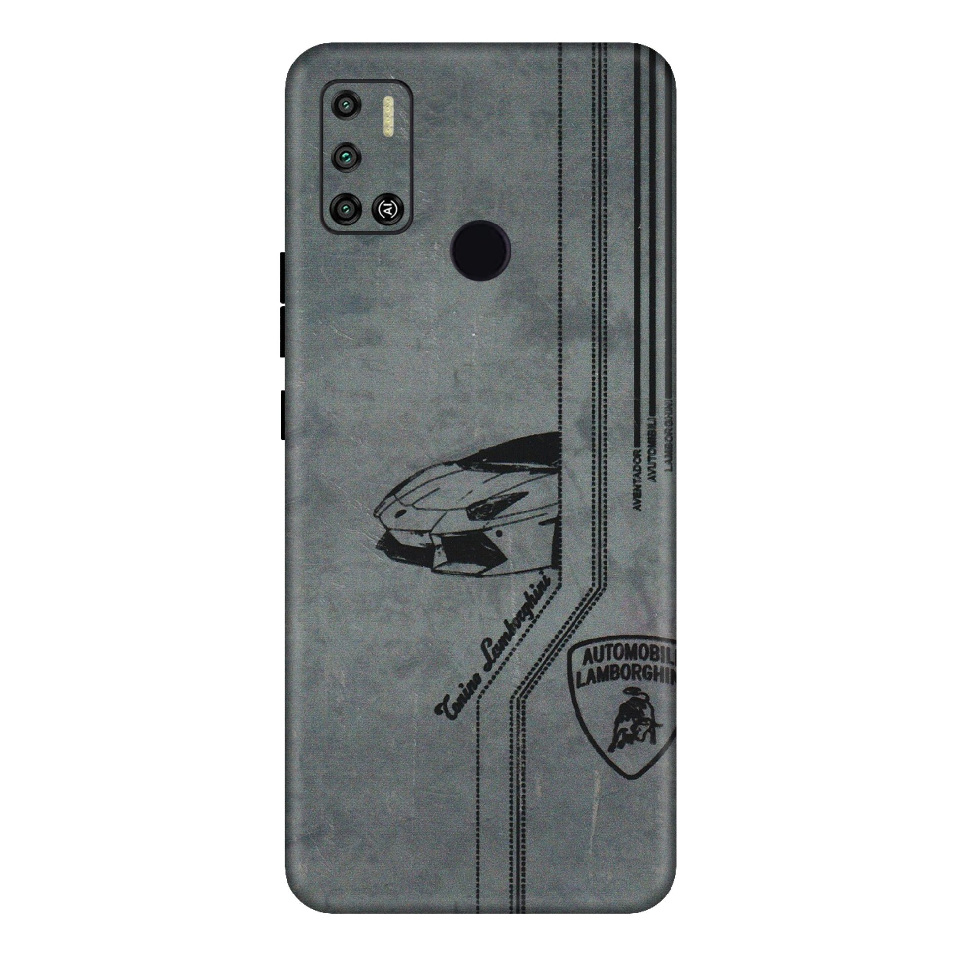 Tecno Phone Skins (All Models) - New Lamborgini Aventador - 3D Embossed Finish (L-321) Tecno Spark 6 AIR
