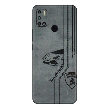 Tecno Phone Skins (All Models) - New Lamborgini Aventador - 3D Embossed Finish (L-321) Tecno Spark 6 AIR