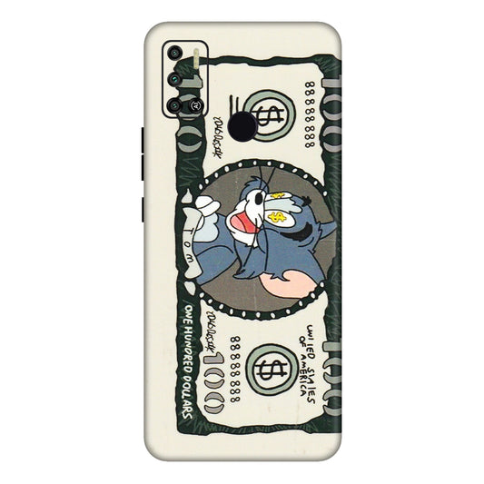 Tecno Phone Skins (All Models) - Tom Hundred Dollar - 3D Embossed Finish (L-324) Tecno Spark 6 AIR
