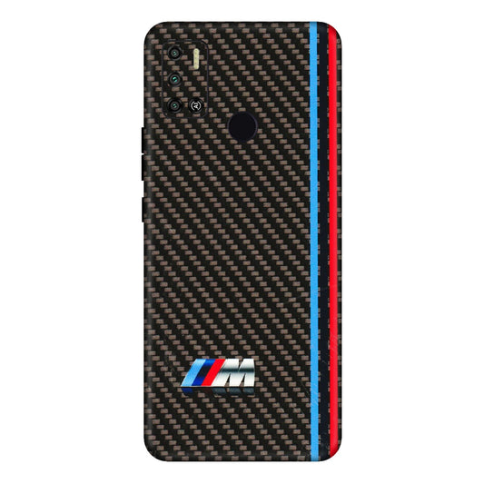Tecno Phone Skins (All Models) - BM Carbon Fiber Feels - 3D Embossed Finish (L-38) Tecno Spark 6 AIR
