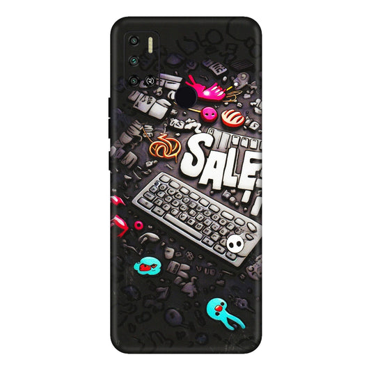 Tecno Phone Skins (All Models) - Gadgets Sale - 3D Embossed Finish (L-50) Tecno Spark 6 AIR