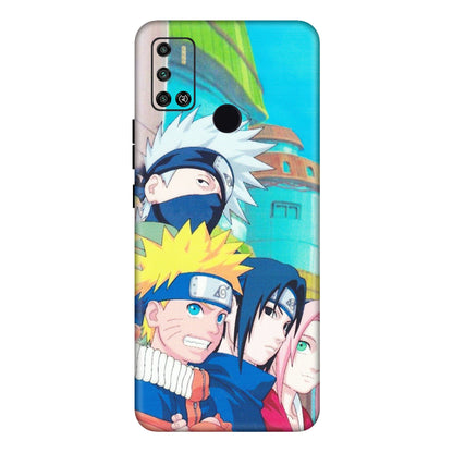 Tecno Phone Skins (All Models) - Team Minato And Kakashi - Matte Finish (M-101) Tecno Spark 6 AIR