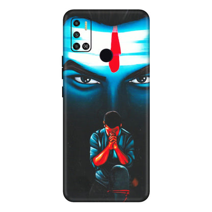 Tecno Phone Skins (All Models) - Mahakal Bhakt - Matte Finish (M-112) Tecno Spark 6 AIR